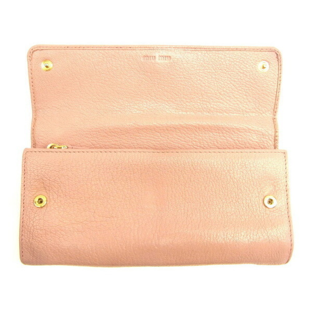 Miu Miu Wallet studded pink zipper long leather - Picture 4 of 6